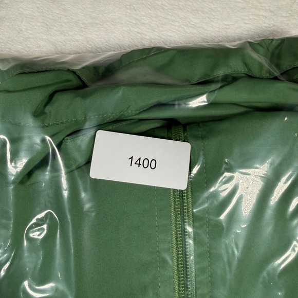 Vantage Yosemite Green Navy Colorblock Zip Up Hooded Windbreaker Jacket LG - Picture 10 of 10